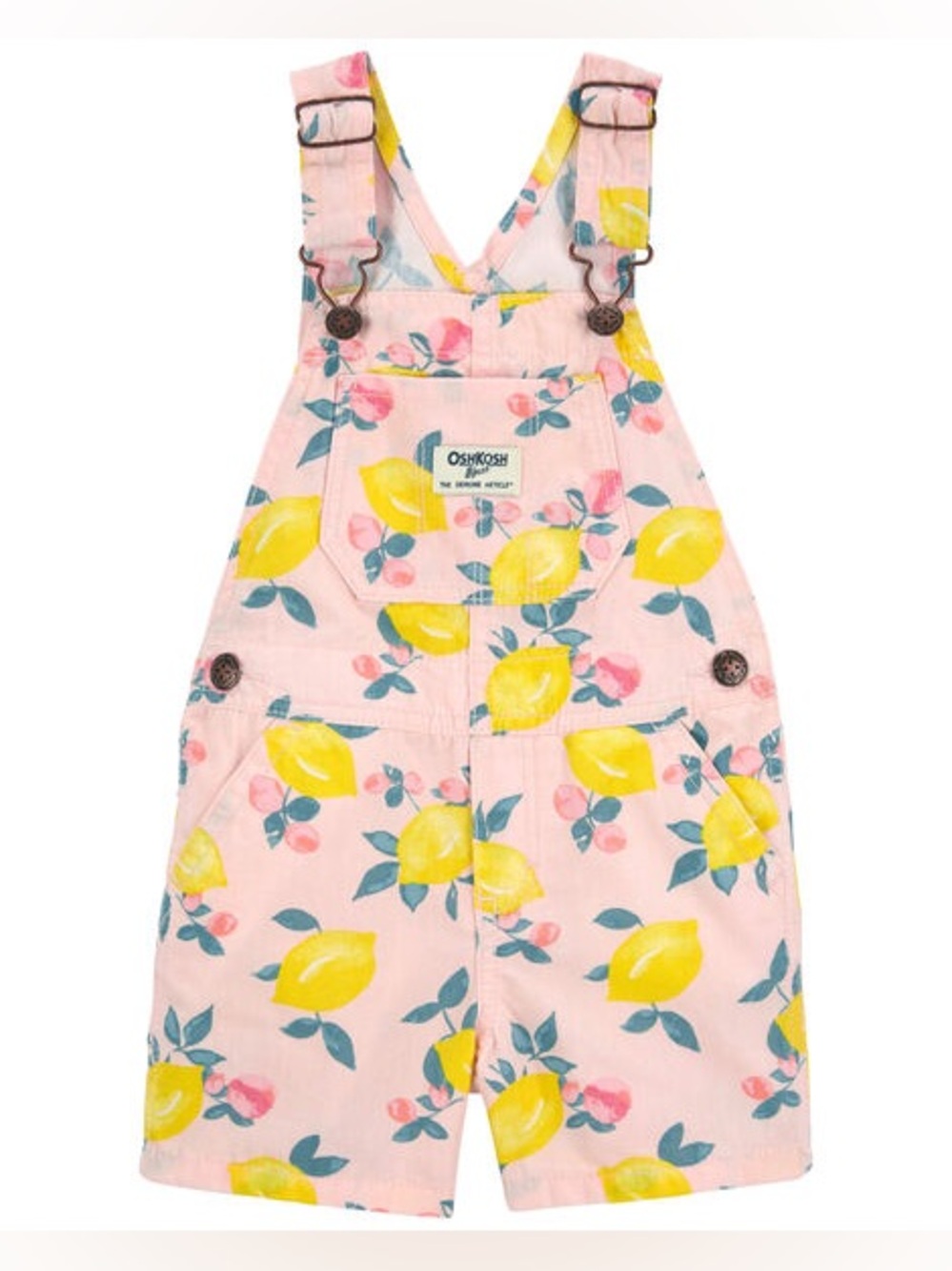 OshKosh B’gosh Lemon Print Shortalls size 5T